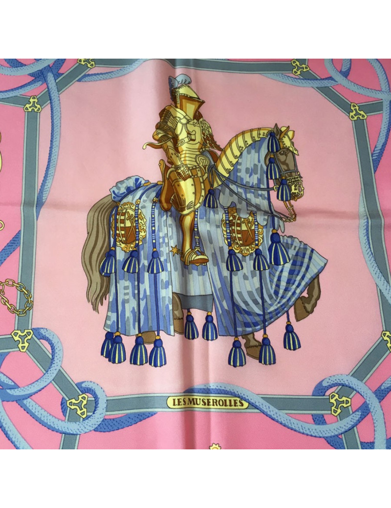 Hermès "The Nosebands" in pink silk