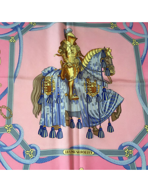 Hermès "The Nosebands" in pink silk