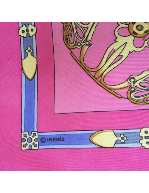 Hermès "The Nosebands" in pink silk