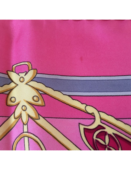 Hermès "The Nosebands" in pink silk