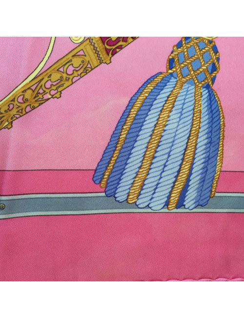 Hermès "The Nosebands" in pink silk