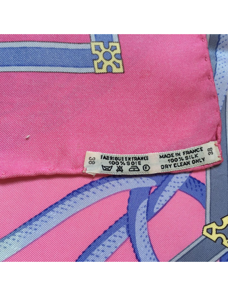 Hermès "The Nosebands" in pink silk