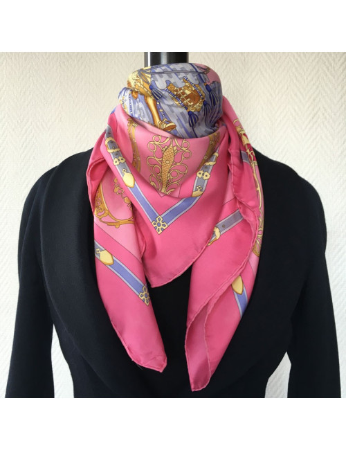 Hermès "The Nosebands" in pink silk