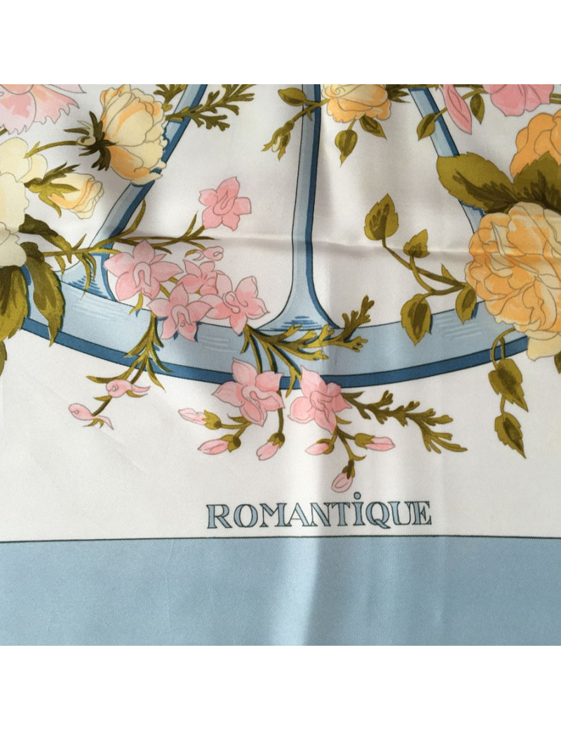 Hermès "Romantic" in multicolored silk