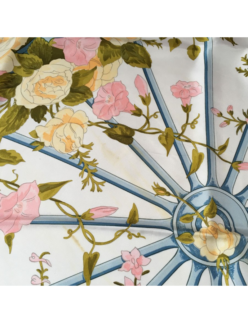 Hermès "Romantic" in multicolored silk