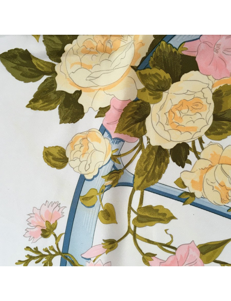 Hermès "Romantic" in multicolored silk