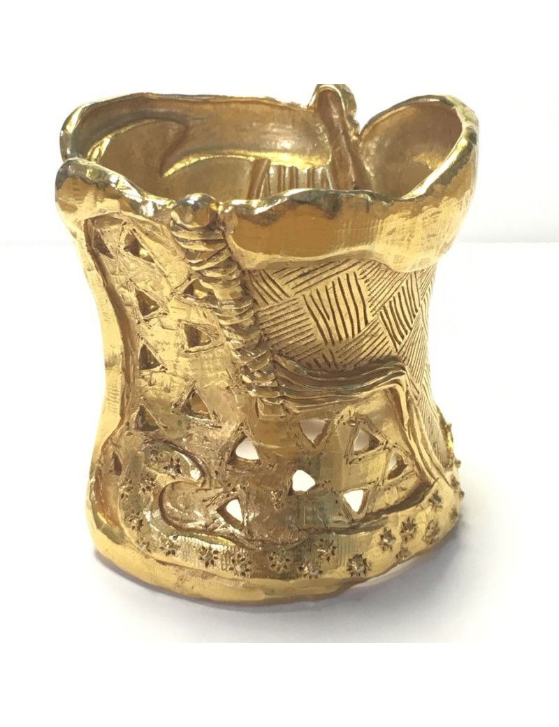 Manchette CHRISTIAN LACROIX  métal doré