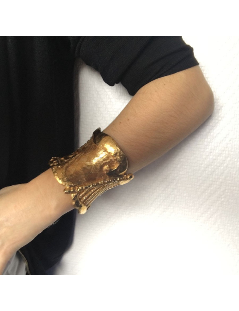 CHRISTIAN LACROIX gold metal cuff