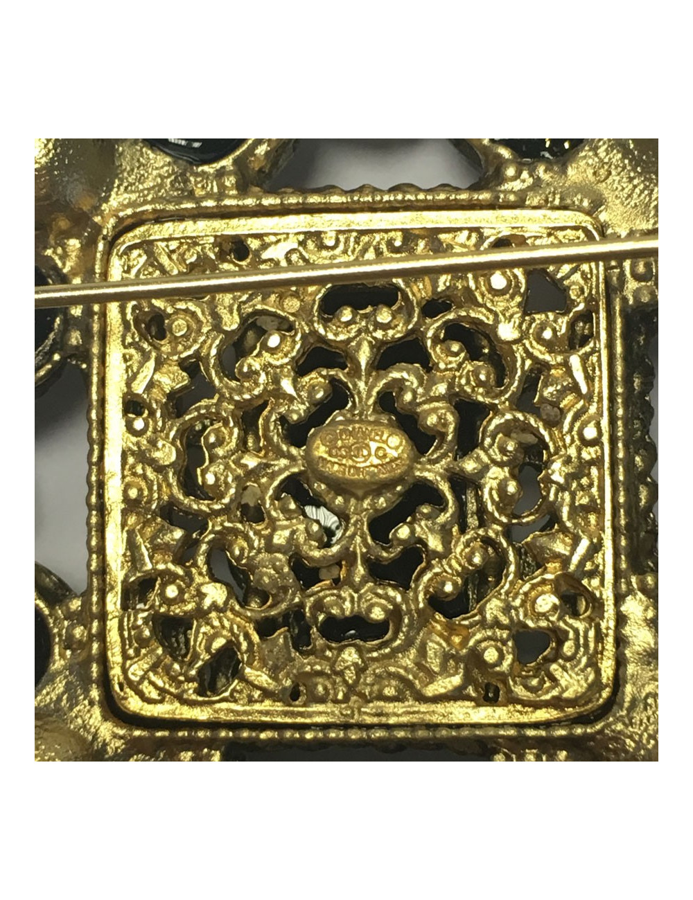 Watermark and glass CHANEL brooch