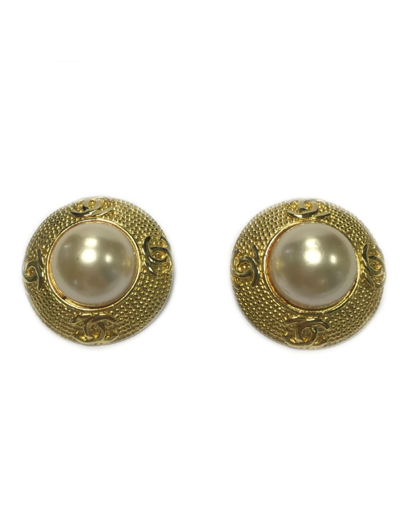 Clips d'oreille CHANEL vintage 