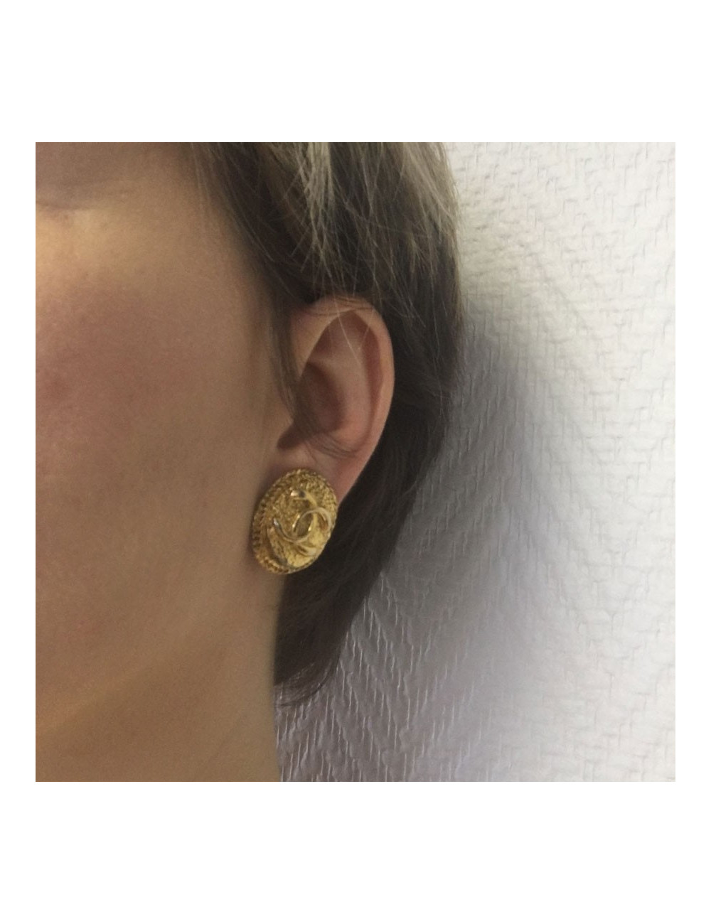 CHANEL vintage ear clips