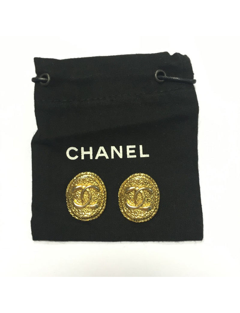 CHANEL vintage ear clips
