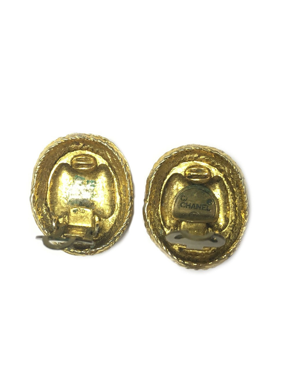 CHANEL vintage ear clips