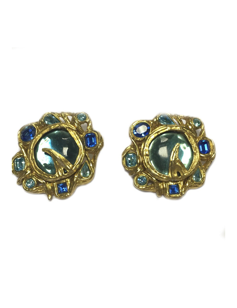 Grands clips d'oreille YVES SAINT LAURENT collector