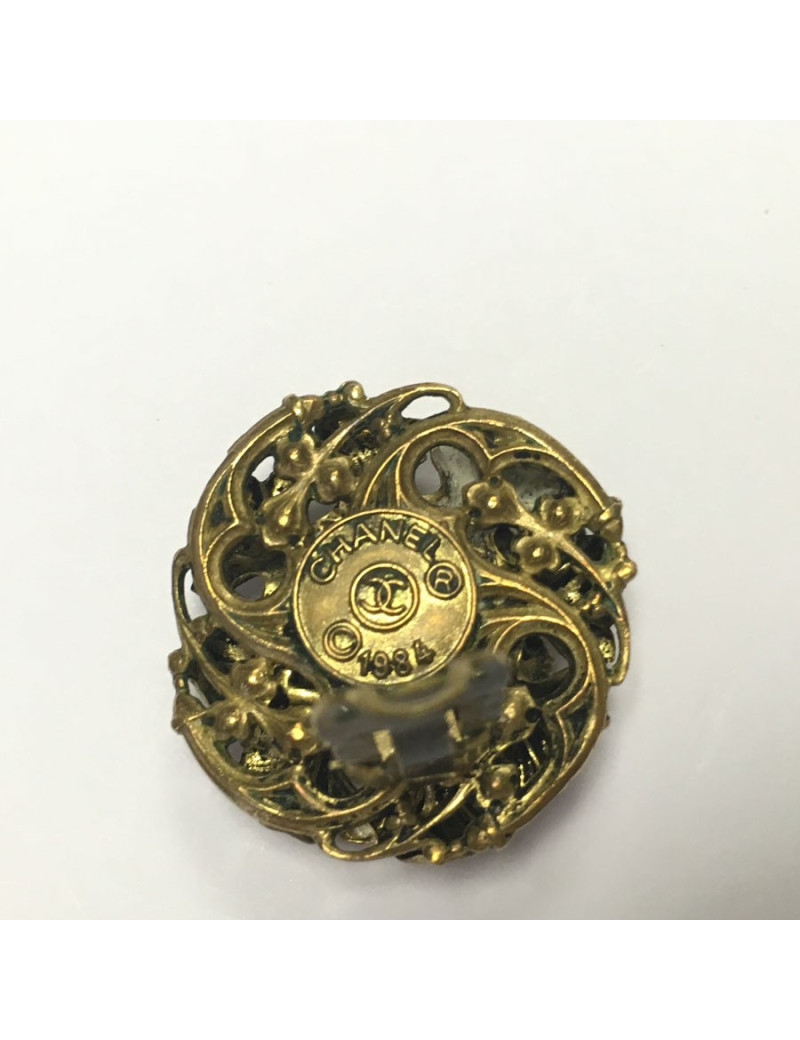 Boucles d'oreille CHANEL Couture Vintage