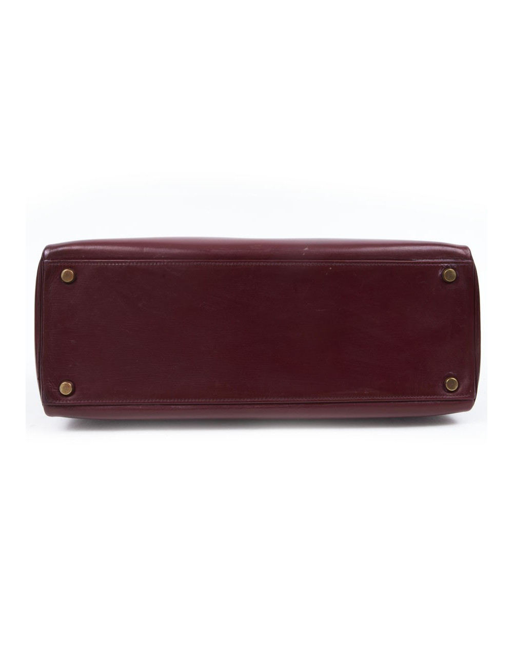 32 leather red box: Vintage HERMES Kelly