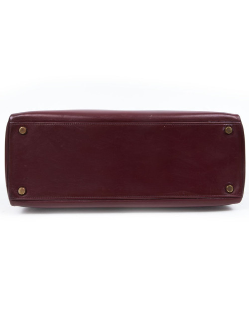 32 leather red box: Vintage HERMES Kelly