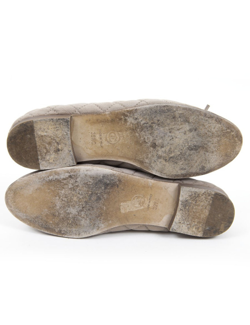 Ballerines CHANEL T39 beige