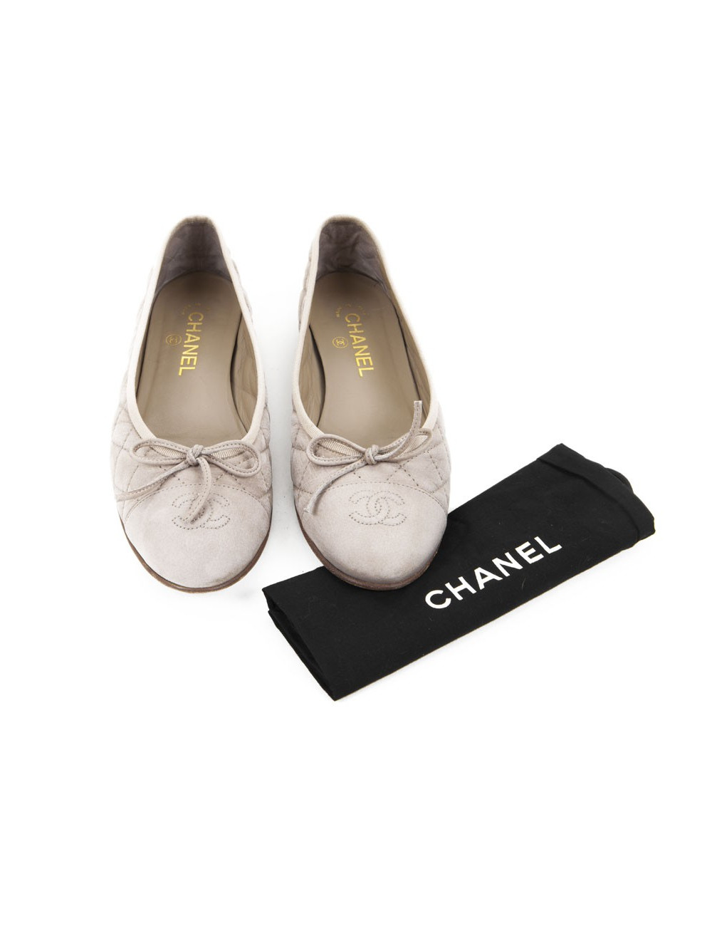 Ballerines CHANEL T39 beige