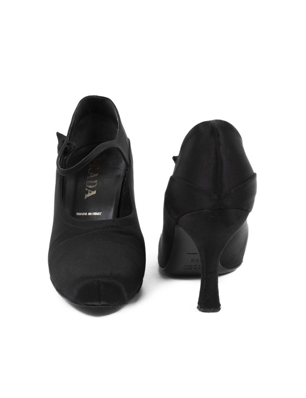 Escarpins PRADA t 38.5 du soir en soie noire