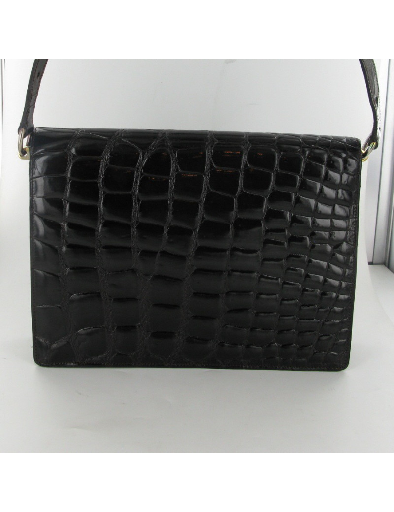 Sac vintage façon croco CHRISTIAN DIOR