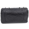 Slate gray CHANEL quilted leather bag