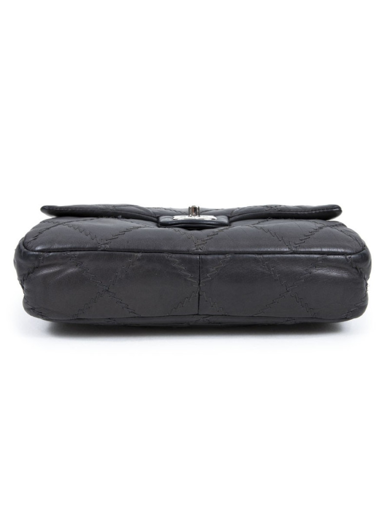 Sac CHANEL cuir gris