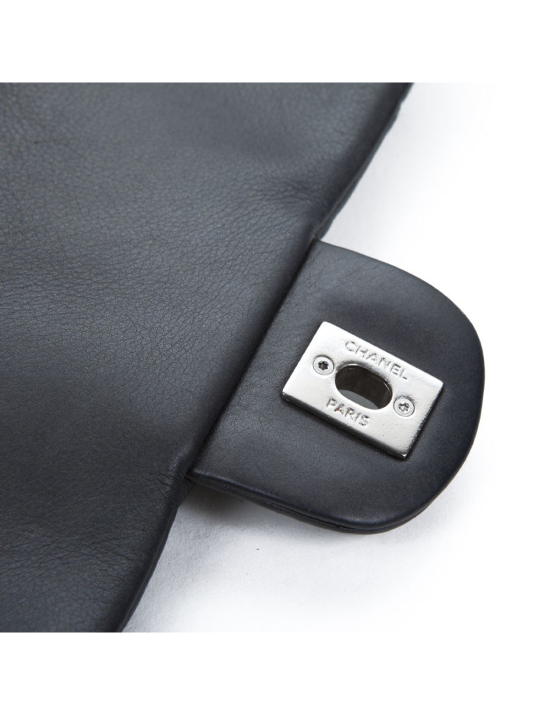 Sac CHANEL cuir gris