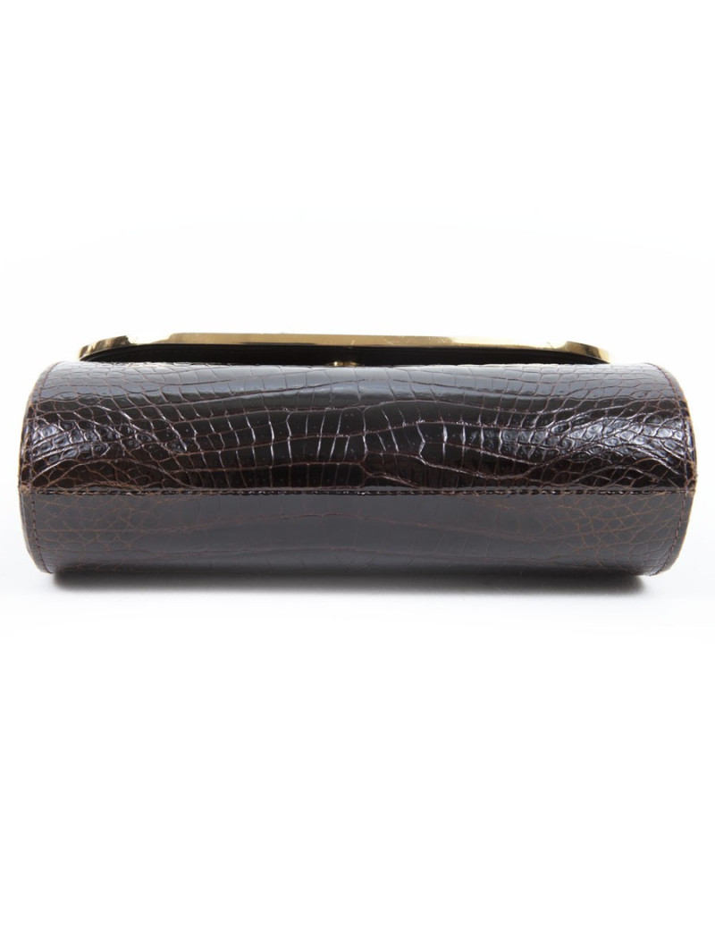 Clutch GUCCI Vintage Brown croco