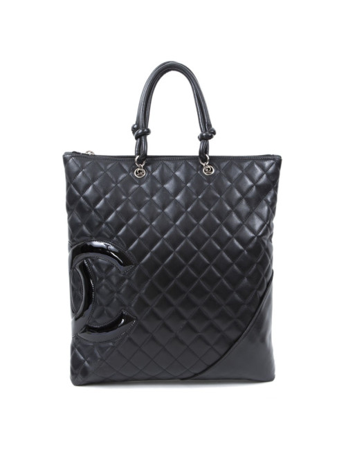 Bag Black lambskin CHANEL Collection "Cambon"