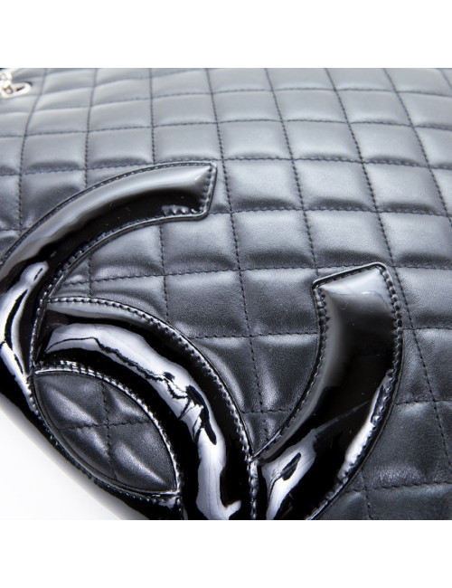 Bag Black lambskin CHANEL Collection "Cambon"