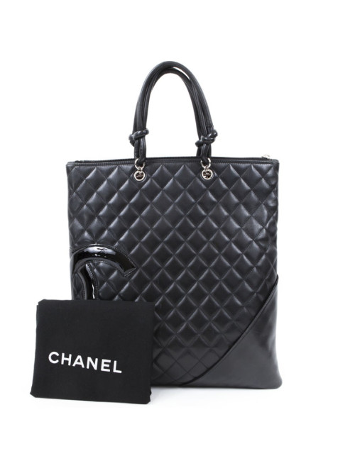 Bag Black lambskin CHANEL Collection "Cambon"