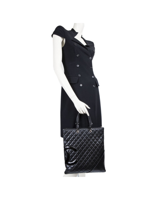 Bag Black lambskin CHANEL Collection "Cambon"