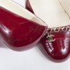 Shoes CHANEL t 39.5 C Burgundy patent leather