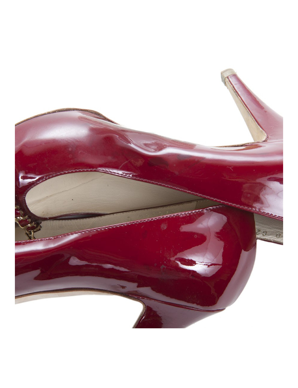 Shoes CHANEL t 39.5 C Burgundy patent leather