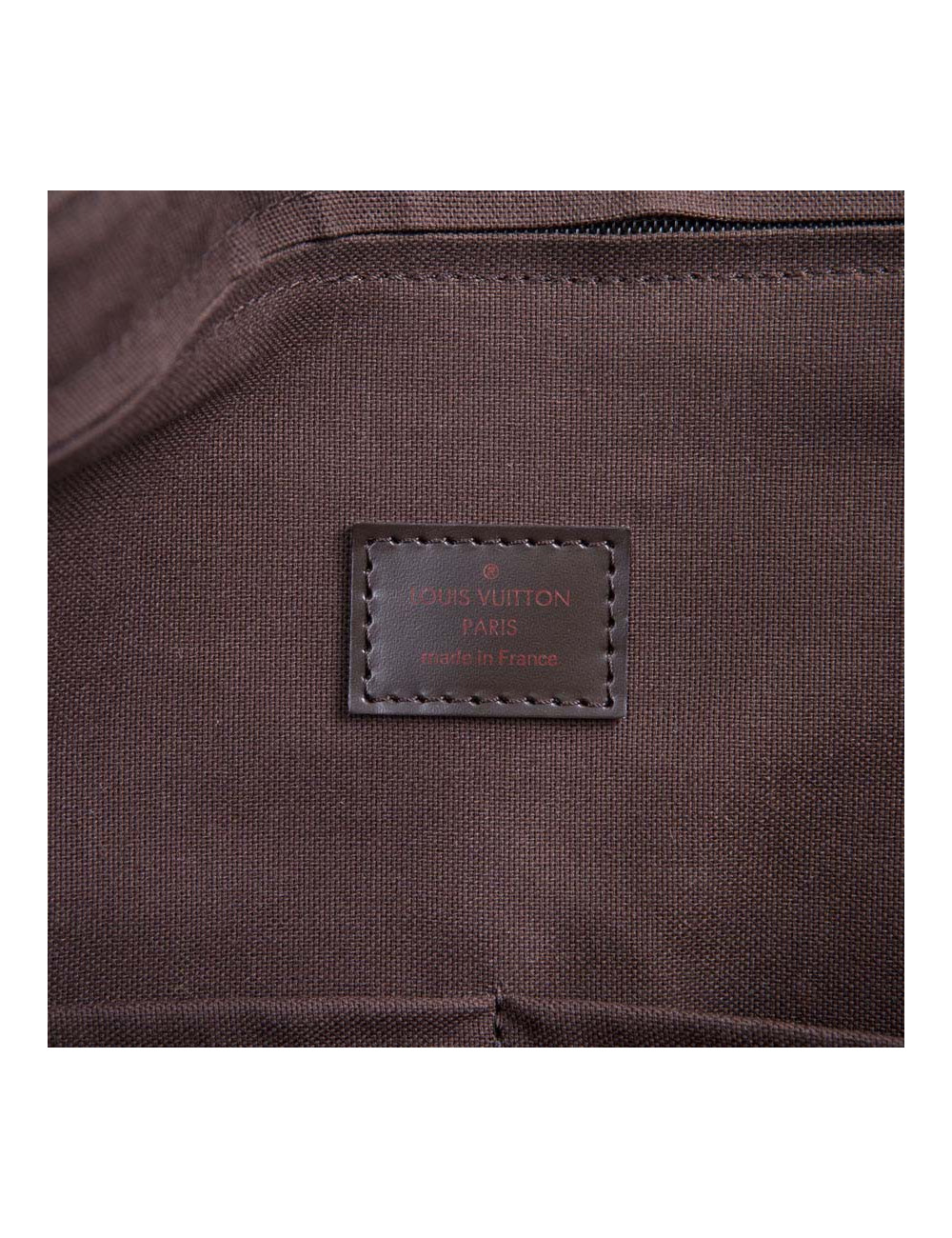 Valise de voyage LOUIS VUITTON "Eole"en toile damier marron