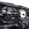 BURBERRY black painted perforated leather bag