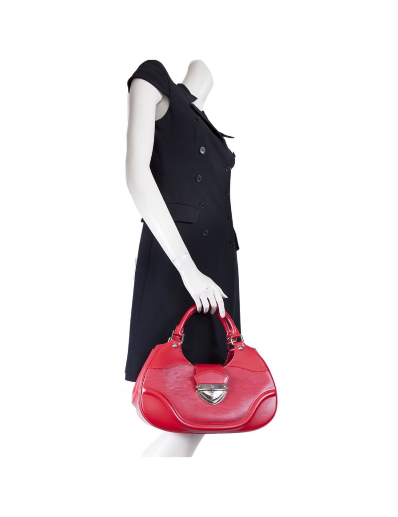 LOUIS VUITTON red epi leather bag