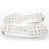 LOUIS VUITTON T39 white patent leather loafers