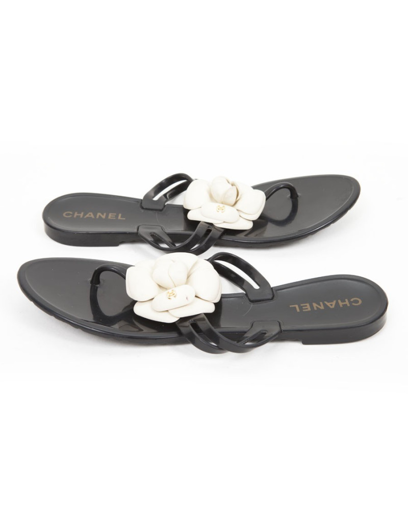 Mules CHANEL T 39 camélia