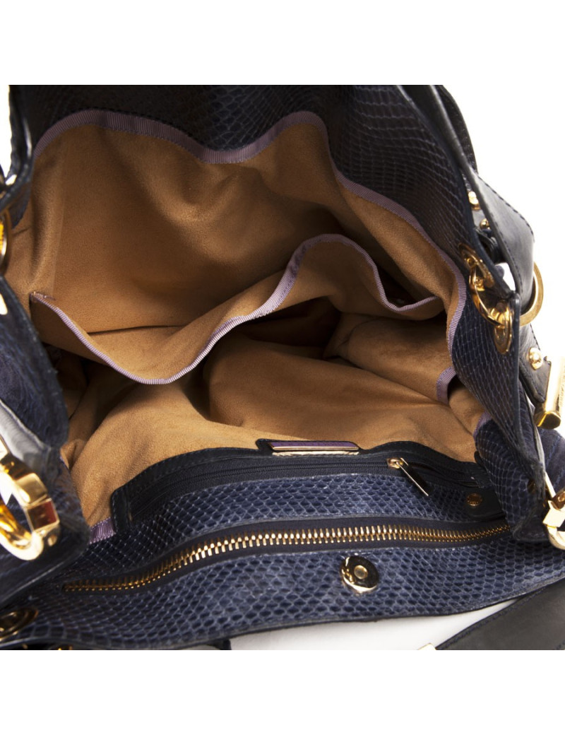 Sac JIMMY CHOO bleu nuit