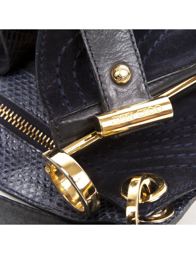 Sac JIMMY CHOO bleu nuit