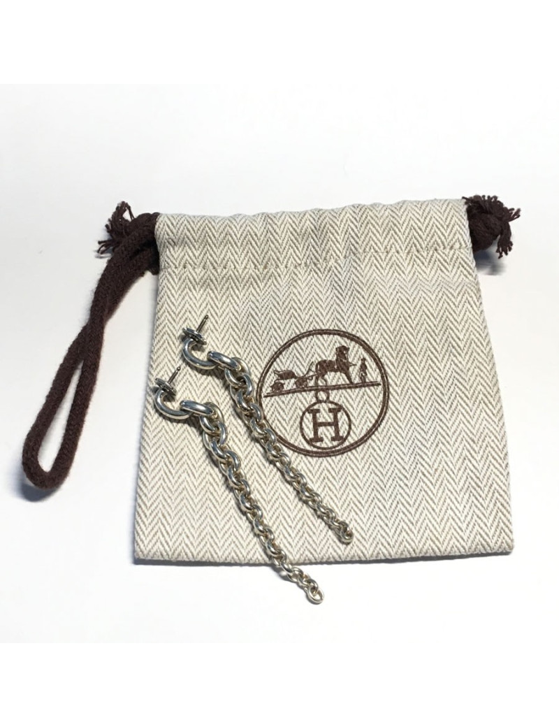 Dangling ear HERMES Crescendo nails in sterling silver