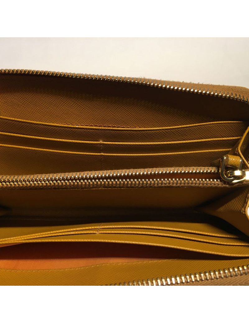 XXX Portefeuille PRADA cuir gold