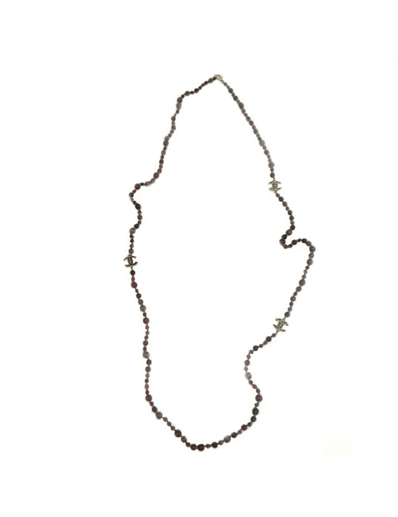 Long sautoir CHANEL perles