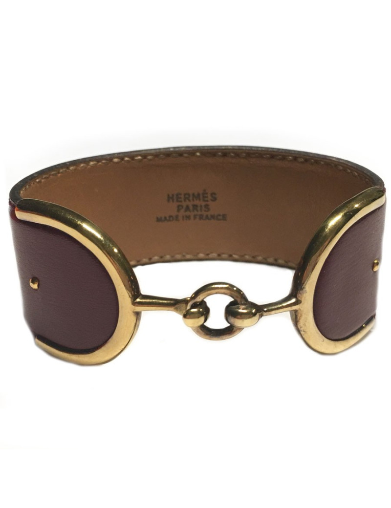XXXX Bracelet HERMES "Mors" doré