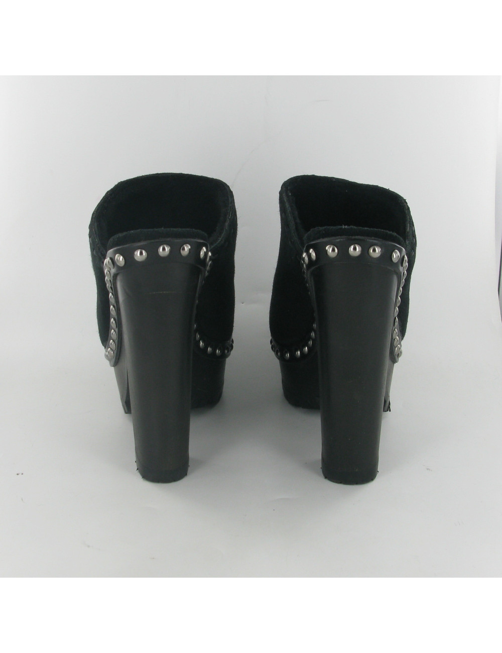 Sabots à talon fourrés MIU MIU