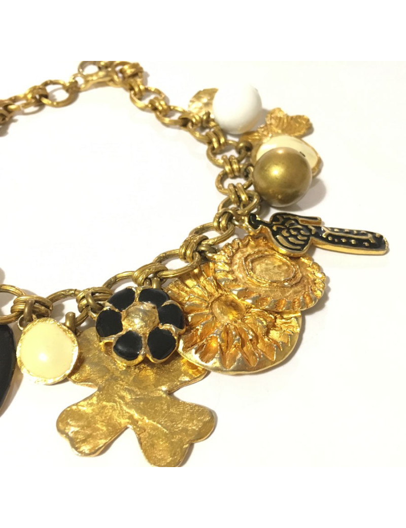 CHRISTIAN LACROIX charms gold neck RAS