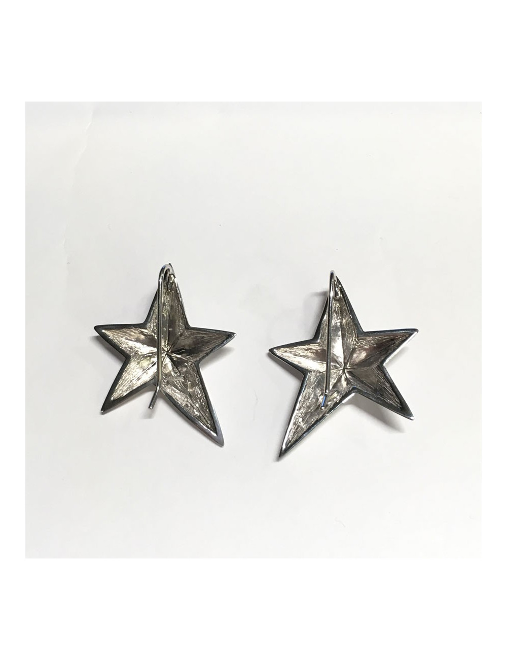 Parure THIERRY MUGLER collier et boucles d'oreilles clous en argent