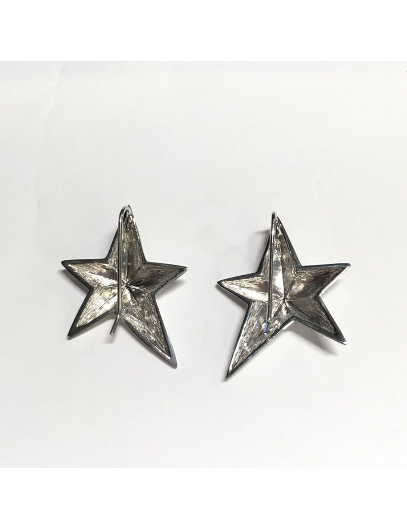 Set THIERRY MUGLER necklace and earrings in silver nails